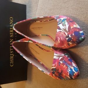 Christian Siriano Gigi Floral Print Flats Ladies’ Size 10 VGUC
